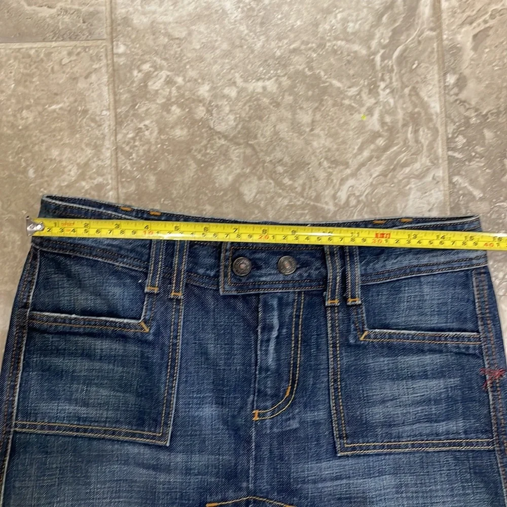 7 For All Mankind by Jerome Dahan Womens‎ Denim Blue Jean Skirt - Size 28